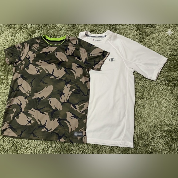 Champion and ATHLETICWhite and Camo T-Shirt Set - Picture 2 of 16
